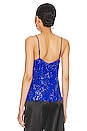 view 3 of 5 Monet Sequin Cami in Cobalt Blue