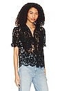 view 2 of 4 Mina Lace Shirt in Black