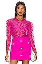view 1 of 5 BLUSA ENCAJE VALENCIA in Hot Pink