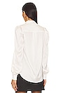 view 3 of 4 Arly Bow Blouse in White & Black