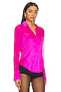 view 2 of 4 Taytum Combo Blouse in Hot Pink