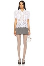 view 4 of 4 Mina Lace Shirt in White