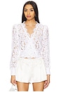 view 2 of 5 Kairi Lace Wrap Blouse in White