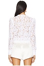 view 4 of 5 Kairi Lace Wrap Blouse in White