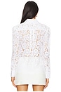 view 3 of 4 Anisa Lace Poplin Shirt in White