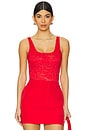 view 1 of 6 Gigi Lace Bodysuit in Flame
