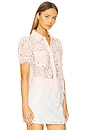view 2 of 5 Mina Lace Shirt in Petal Pink