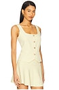 view 2 of 4 Beatriz Crepe Top in Pastel Yellow
