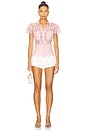 view 4 of 4 Francesca Lace Shirt in Sugar Pink