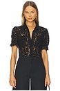 view 1 of 4 Mina Lace Shirt in Black