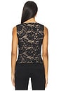 view 3 of 4 Leila Stretch Lace Top in Black & Beige