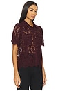 view 2 of 4 Mina Lace Shirt in Malbec