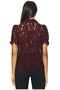 view 3 of 4 Mina Lace Shirt in Malbec
