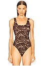 view 2 of 5 Gigi Lace Bodysuit in Brown & Beige