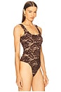 view 3 of 5 Gigi Lace Bodysuit in Brown & Beige