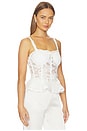 view 2 of 4 Nicole Mesh Lace Bustier in White