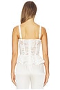 view 3 of 4 Nicole Mesh Lace Bustier in White
