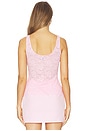 view 3 of 4 Juliett Lace Tank in Soft Rose