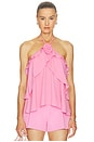 view 1 of 4 Carrie Halter Blouse in Pink Sorbet