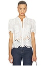 view 1 of 4 Mina 3d Voile Shirt in White