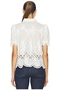 view 3 of 4 Mina 3d Voile Shirt in White