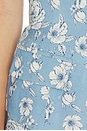 view 5 of 5 Quinn Floral Linen Bustier Top in Heritage Toile Blue & White