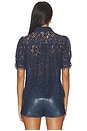 view 3 of 5 Mikaelle Lace Shirt in Peacock