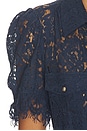 view 5 of 5 Mikaelle Lace Shirt in Peacock