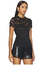 view 2 of 5 Giada Lace Top in Black