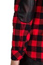 view 6 of 7 Olga Perforated Plaid Combo Top in Red