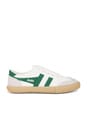 view 1 of 6 Badminton Sneaker in Off White, Green, & Gum
