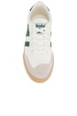 view 4 of 6 Badminton Sneaker in Off White, Green, & Gum