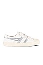 view 1 of 6 Coaster Flame Strap Sneaker in Off White & Silver