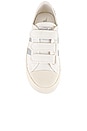 view 4 of 6 Coaster Flame Strap Sneaker in Off White & Silver