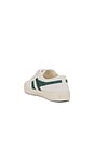 view 3 of 6 Coaster Strap Plimsolls in Off White & Green Mist