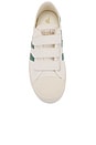 view 4 of 6 Coaster Strap Plimsolls in Off White & Green Mist