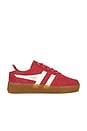view 1 of 6 Women's Grandslam Suede Sneakers in Coral & Off White & Gum