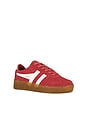 view 2 of 6 Women's Grandslam Suede Sneakers in Coral & Off White & Gum