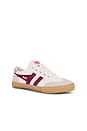 view 2 of 6 Women's Badminton Plimsolls Sneaker in Off White & Cerise & Candy & Gum