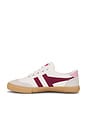 view 5 of 6 Women's Badminton Plimsolls Sneaker in Off White & Cerise & Candy & Gum
