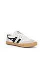 view 2 of 6 Women's Badminton Plimsolls Sneaker in Off White & Black & Gum