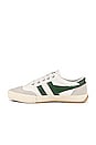 view 5 of 6 Badminton Sneaker in Off White & Green