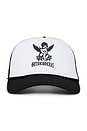 view 1 of 3 Angel 2.0 Trucker Hat in White & Black