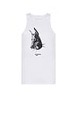 view 1 of 4 I Wanna Be Your Dog Ribbed Tank in White