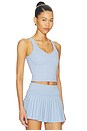 view 2 of 4 Lined Mid-length Bra Top in Fairview Blue