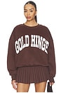 view 1 of 4 SWEAT SWEATSHIRT in Dark Brown