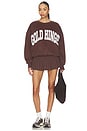 view 4 of 4 SWEAT SWEATSHIRT in Dark Brown