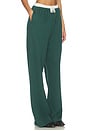 view 2 of 6 PANTALON SWEAT JAMBES LARGES WIDE LEG SWEATPANT in Hunter Green