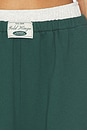 view 6 of 6 PANTALON SWEAT JAMBES LARGES WIDE LEG SWEATPANT in Hunter Green