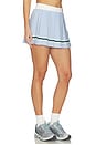 view 2 of 6 Varsity Striped Pleated Skirt in Powder Blue
